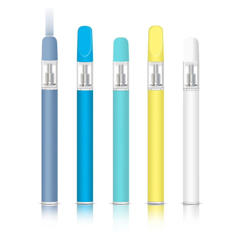 Marque 0.3ml 0.5ml 1.0ml CBD à usage unique Dab Distillate Vape Pen Kit Fabrique directement avec bobine en céramique