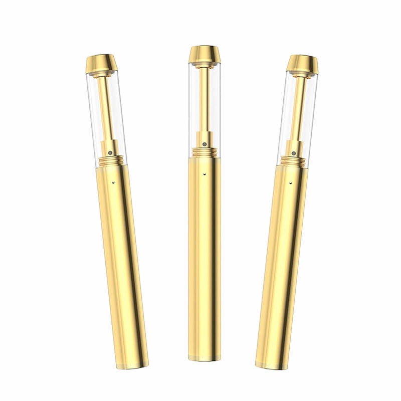 0.5/1.0/2.0mL d'huile de CBD à pointe d'or Vape Pen avec bobine céramique