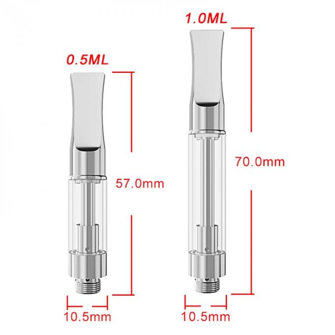 Cartouche de CBD Vape avec la bobine en céramique efficace pour la capacité de 1 gramme